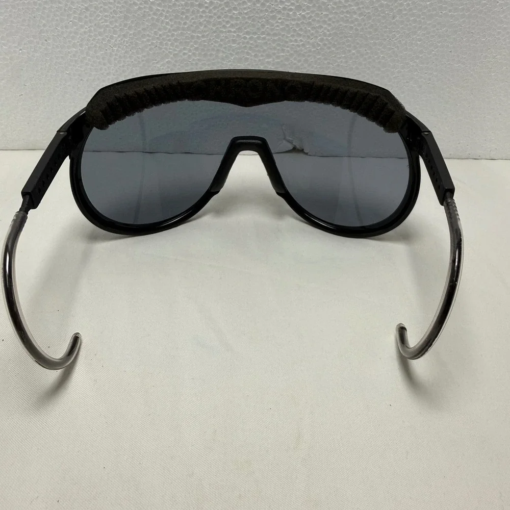 Bolle Sunglasses Unisex Black Chronoshield Vintage Shield Wrap Sport Glasses